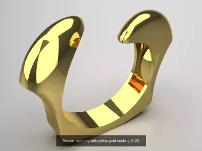 Collection of ready to make ring files Sculptural Modern Designs 3D Model Pack