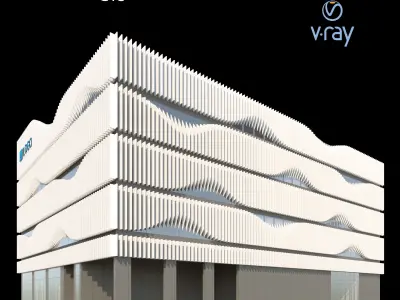 Modern Office Building 003 3D model