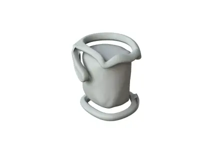 SciFi Shape Object Low Poly Low-poly 3D model