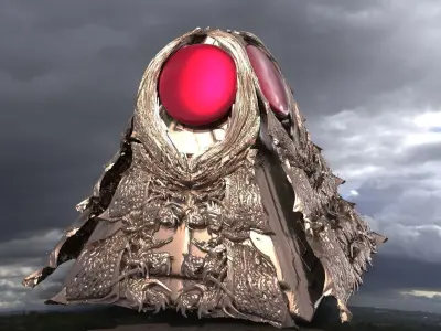 Blood pyramid 3D model