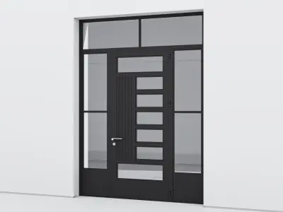 Aluminium door 209 3D model