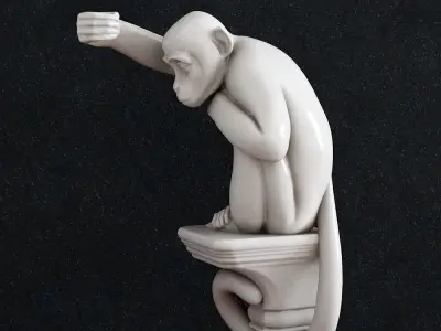 Monkey Bra 3D print model