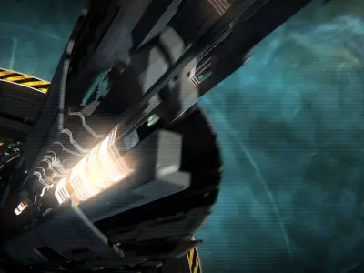 In the core 3D model