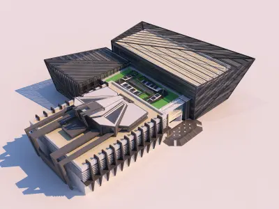 0037 - Art Center - 2021 - 01 - Design 06 - 2D Plans - 3D Files 3D model