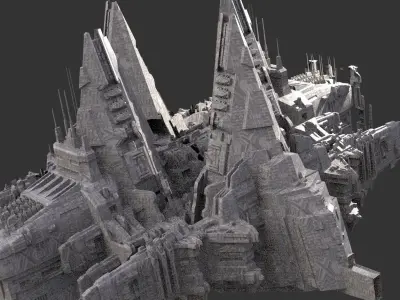 District 10 Mothership Design 8  3D model