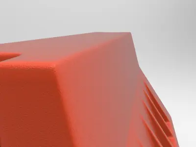 Traffic Barrier Low-poly 3D model 2