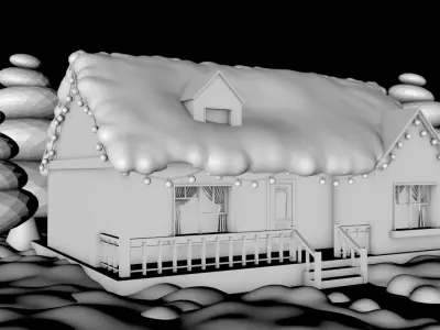 Snow House 3D model
