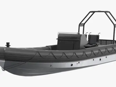  Stealth Inflatable Patrol Boat Black 