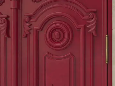Entrance classic door 25 3D model