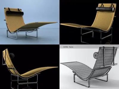 PK lounge chair 3D model