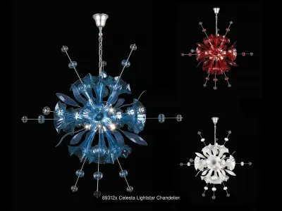 893 Celesta Lightstar Collection of Lamps   3D Model Pack