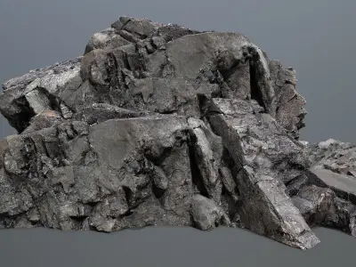 Mountain Low-poly 3D model get