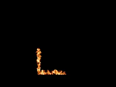 Fire combastion burn window 3D model