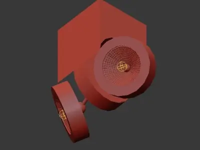 Dubbel LED spots 3D model
