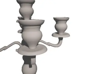 candle holder Free 3D model 6