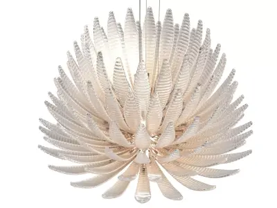 Barovier Toso AGAVE Handmade venetian crystal pendant lamp 3D model