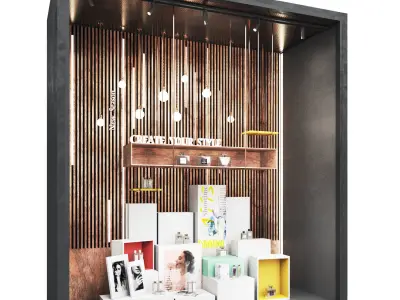 Store Window-Box Showcase  Low-poly 3D model