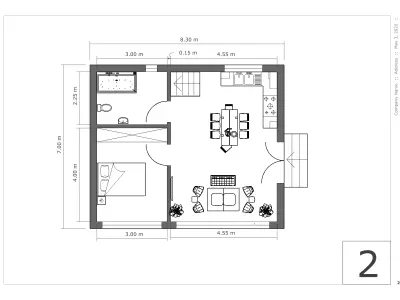 house AutoCAD  Free 3D model