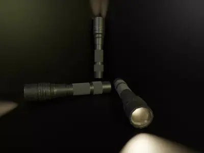 Flashlight Free low-poly 3D model
