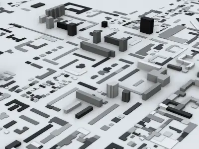 Rostov on Don Streets and Buildings 3D model