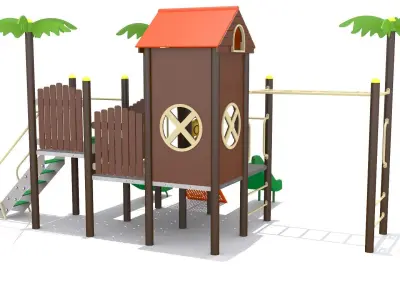Playhouse Playground Low-poly 3D model purchase