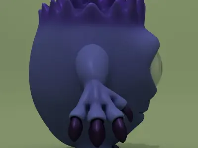 Cartoon Monster Teddy 3D model