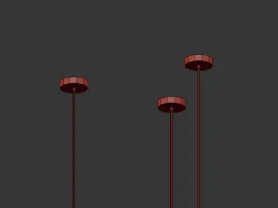SMOKED GLASS PENDANT 3D model