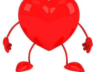 Fun heart 3D model