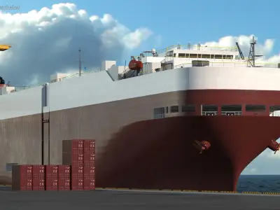  Car Carrier Cargo Ship 