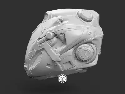 Sci-Fi Helmet 3D print model