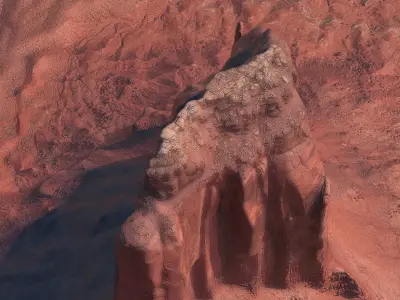 Monument Valley Butte Mountain 2 3D model