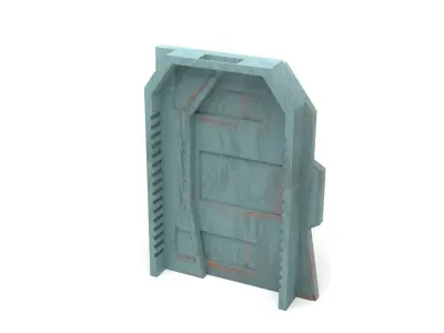 Nevarro Imperial Door 1-18 scale Kenner Hasbro 3D print model