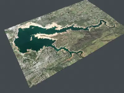 Folsom Lake California USA 3D model