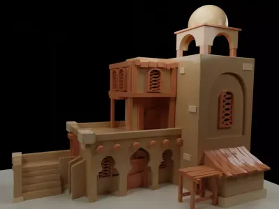 Arab Desert House 3D model