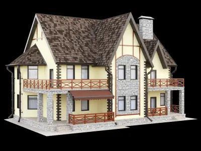 Cottage house 3D model