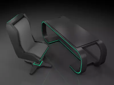 Sci Fi Chair table 3D model