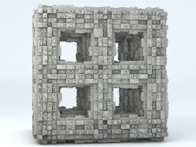 Sci-Fi Shapes - The Quadron 3D model