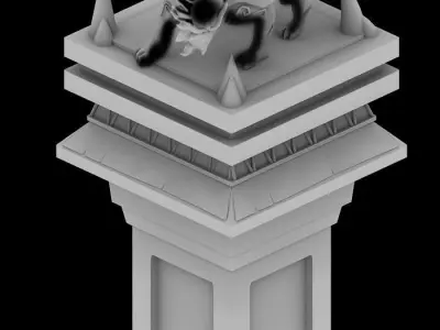 Game Heihe - Architecture - Ruins 02 3D model