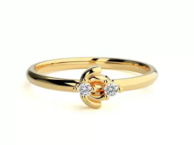 Women ring 3D print model 106