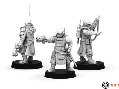 Ironblood - Militia Sergeants 3D print model