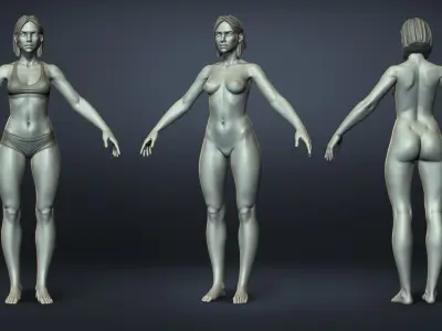 Female Basemesh - Sources Bundle