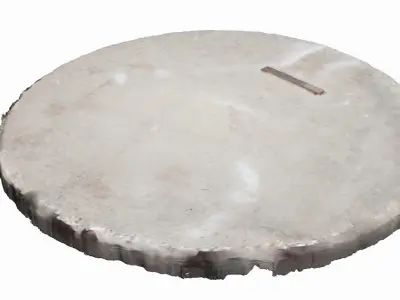 Concrete Cover Low-poly 3D model