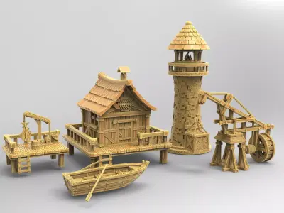 Old Harbour  3D print model