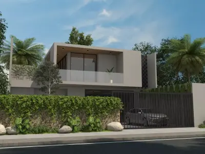 Realistic House Exterior 3D model