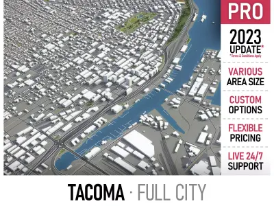Tacoma  Low-poly 3D model