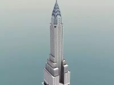 Chrysler Building New York Low-poly 3D model