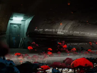 Sewer Monster Horror Environment - UE5 Low-poly 3D model