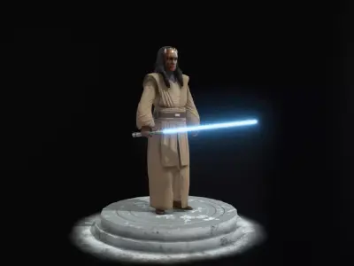 Star Wars Jedi - Agen Kolar Low-poly 3D model