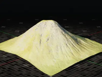 Iceland Mountain 5 3D model