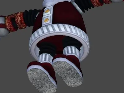 Santa robot1 Low-poly 3D model